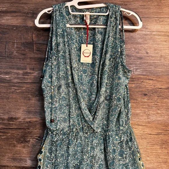 RAGA by Anthropology Blue White Sleeveless Romper - Picture 6 of 8